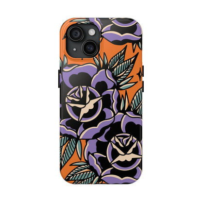 Purple Rose Tattoo Phone Case