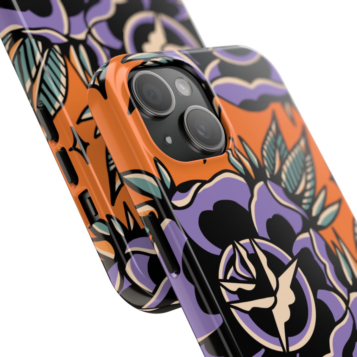 Purple Rose Tattoo Phone Case