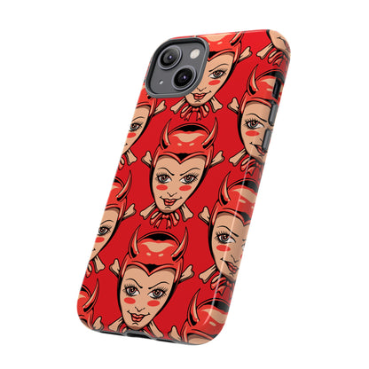 Devilish Pinup Girl Phone Case