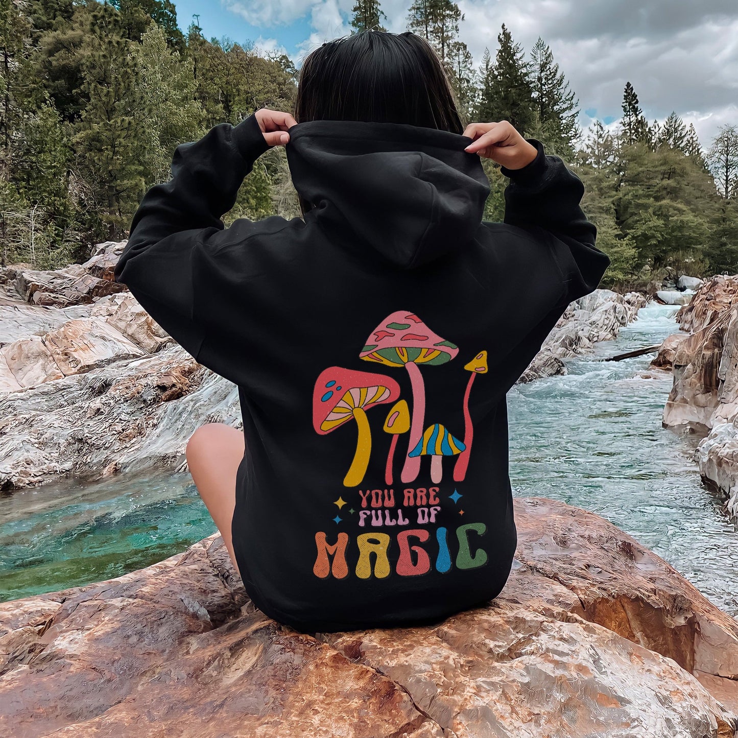 Retro Magic Mushroom Hoodie