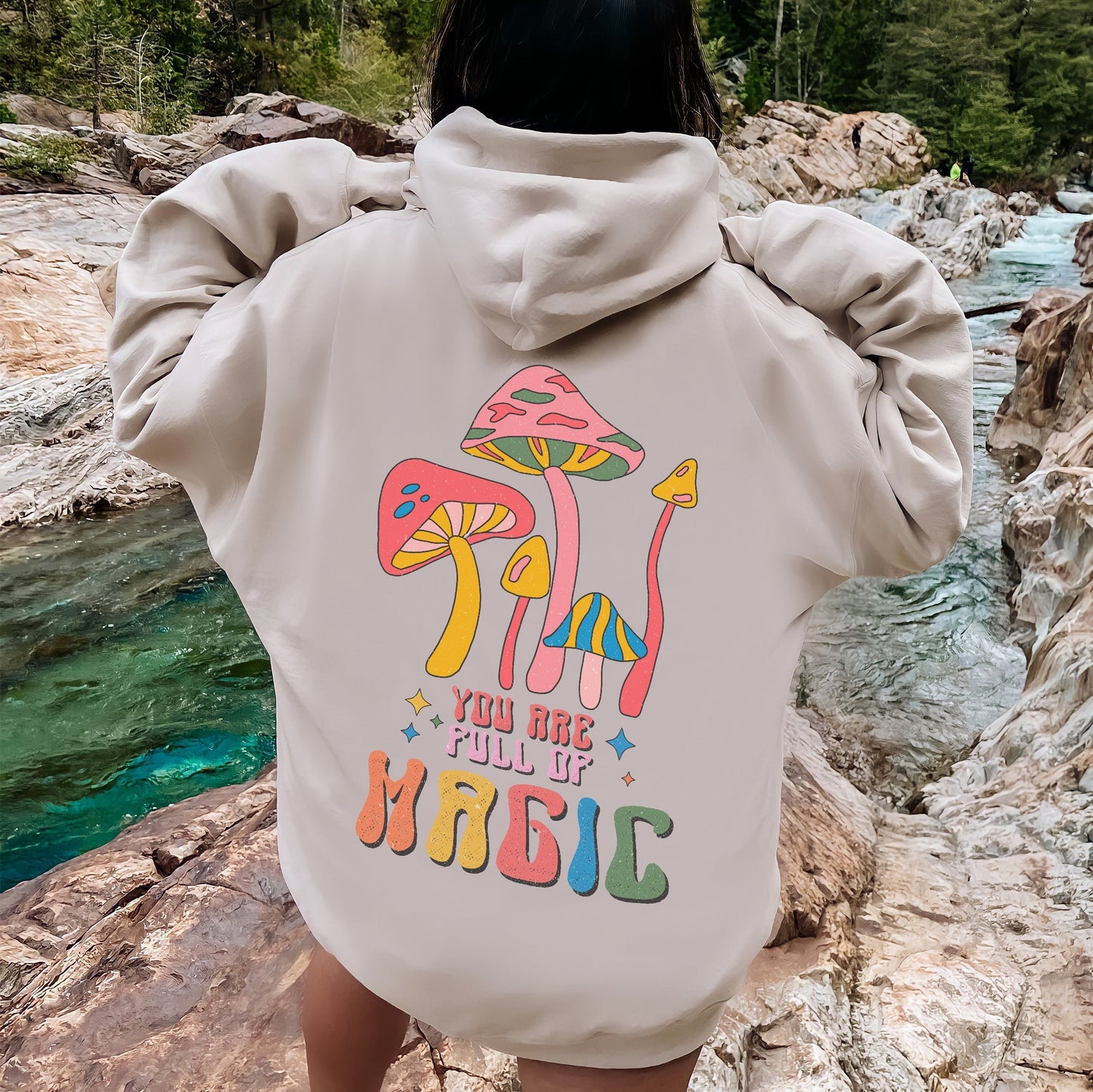 Retro Magic Mushroom Hoodie