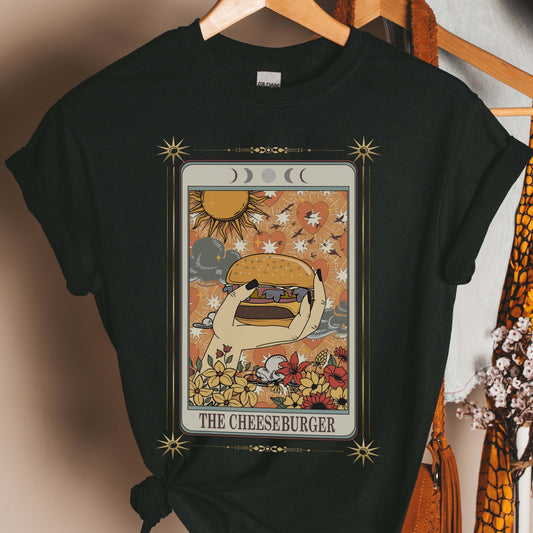 Cheeseburger Tarot Card Shirt