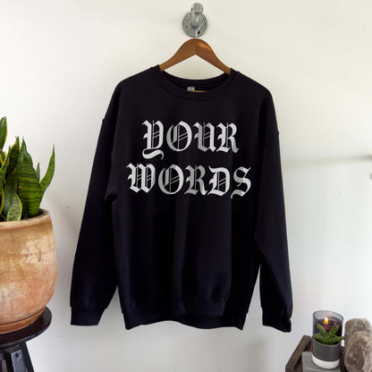 Custom Metalcore Sweatshirt with Gothic Font