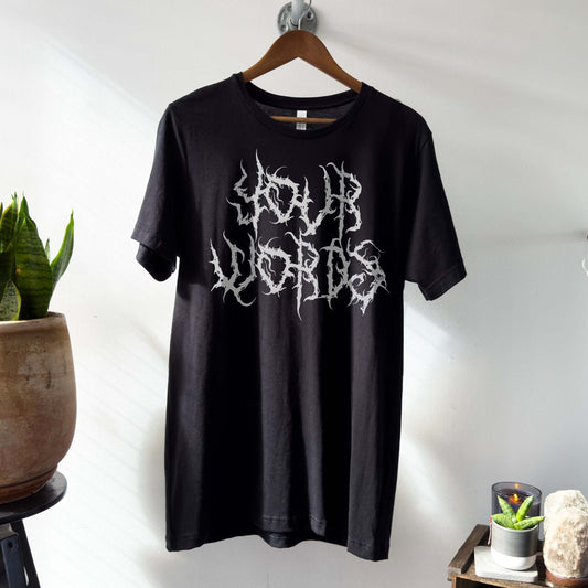 Personalized Shirt with Metalcore Gothic Font