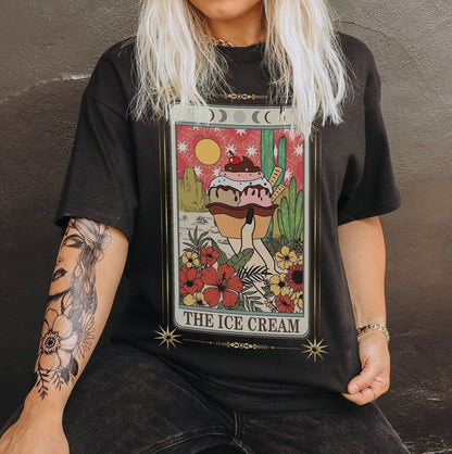 Ice Cream Tarot Card Shirt