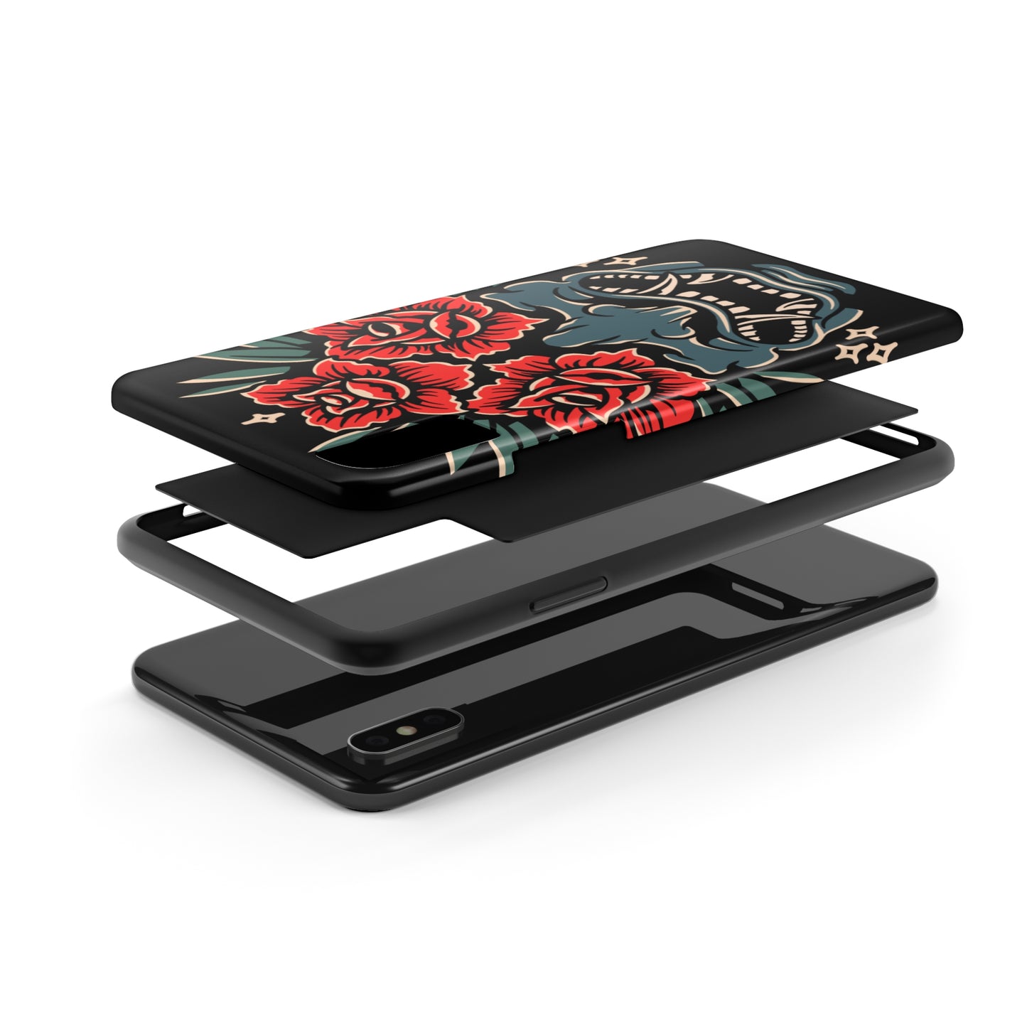 Oni Rose Tattoo Phone Case