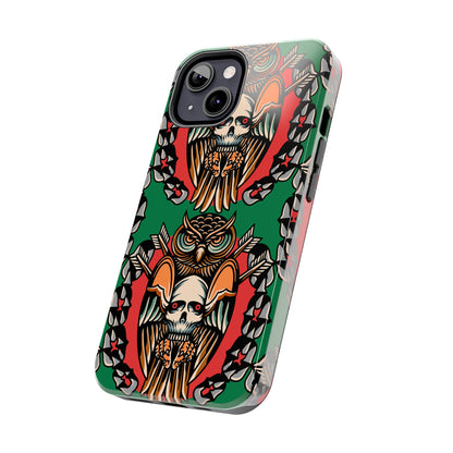 Heavy Metal Owl Tattoo Phone Case