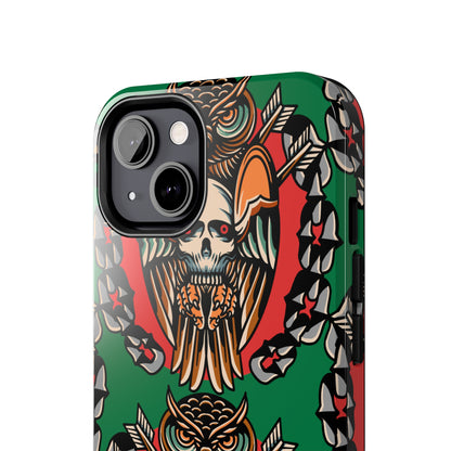 Heavy Metal Owl Tattoo Phone Case