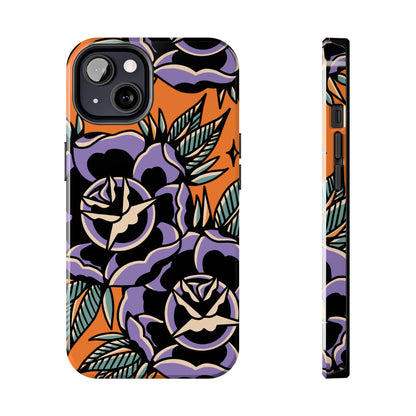 Purple Rose Tattoo Phone Case