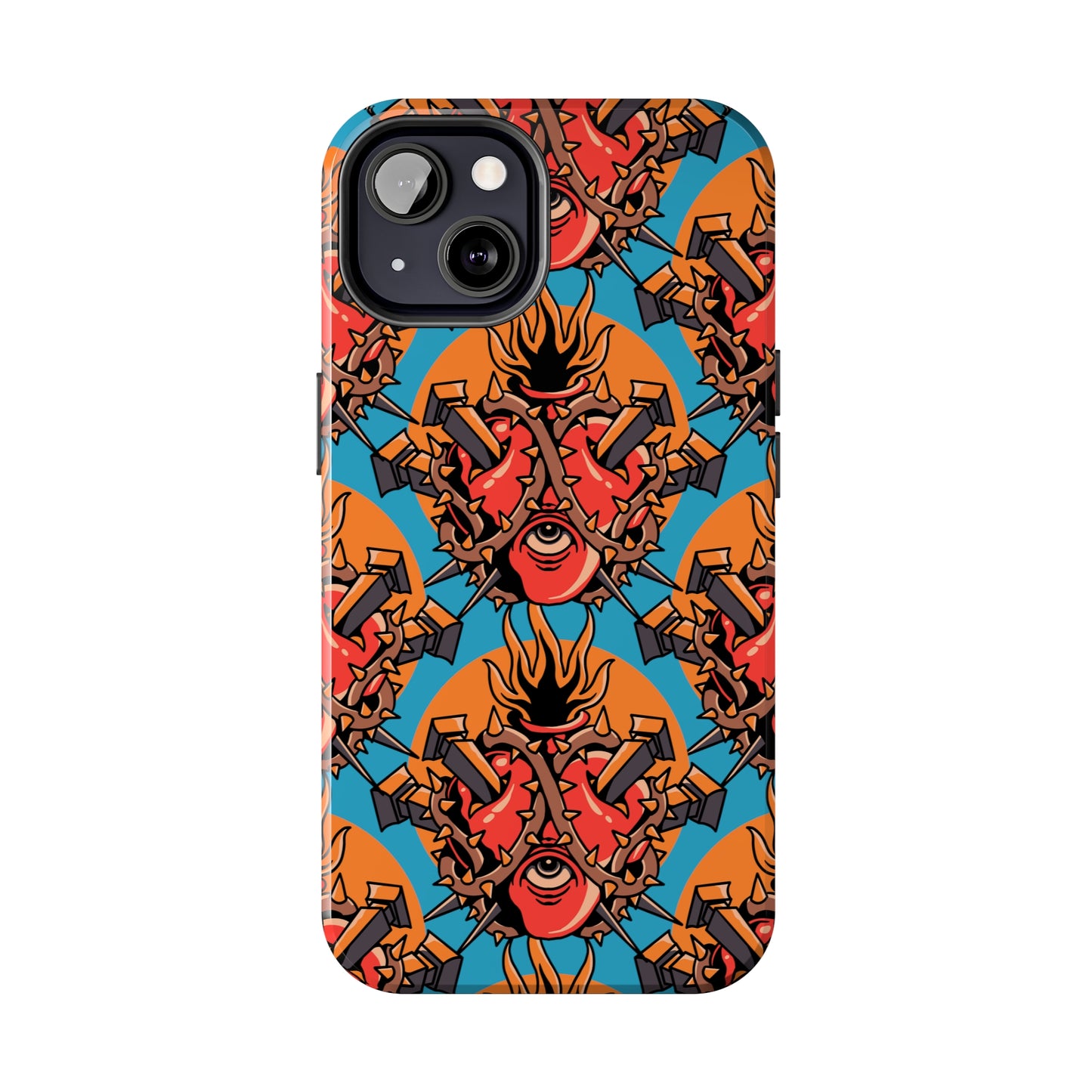 Heavy Metal Heart Tattoo Phone Case