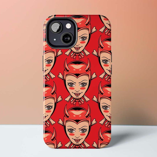 Devilish Pinup Girl Phone Case