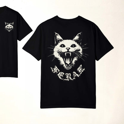 Feral White Cat Tee